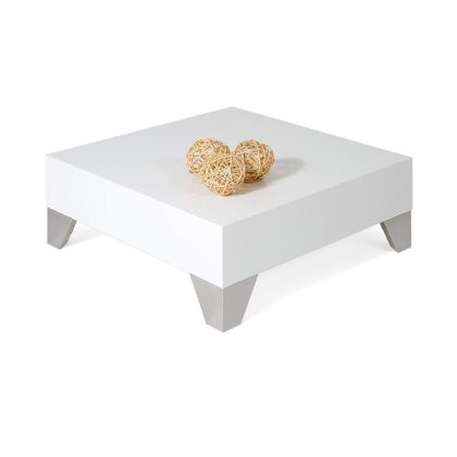 Tavolino per divano, Evolution 60, Bianco Lucido