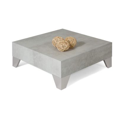 Table basse carrée, Evolution 60, gris Béton