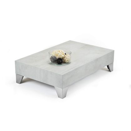 Tavolino per divano, Evolution 90, Grigio Cemento