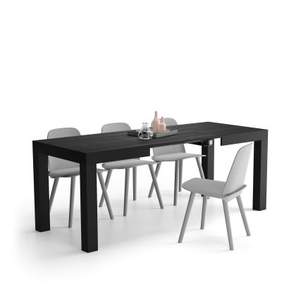 First Extendable Table, 120(200)x80 cm, Ashwood Black main image