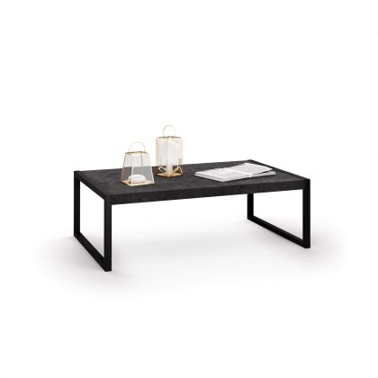 Mesa de centro Luxury, color Cemento negro