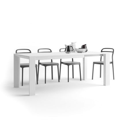 Tavolo Moderno Allungabile Giuditta, Bianco Frassino immagine principale