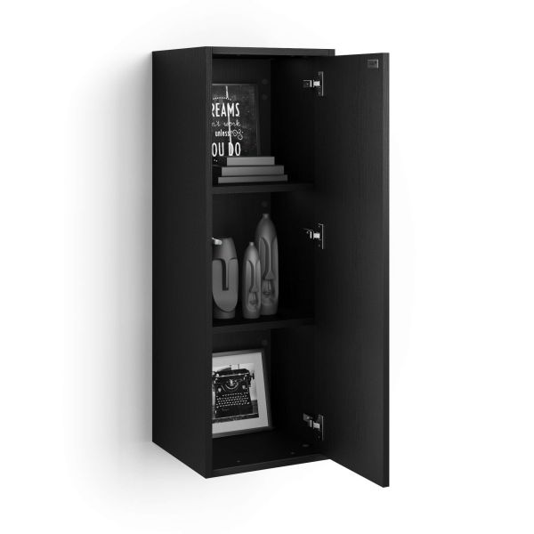 Iacopo Wall Unit 104 with Vertical Door, Ashwood Black detail image 1