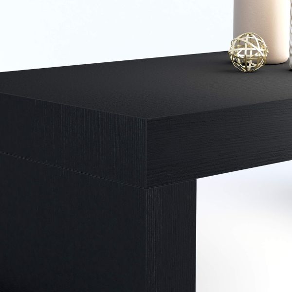 Table de bureau Evolution 90x60, Frêne Noir avec 2 pieds image détaillée 1