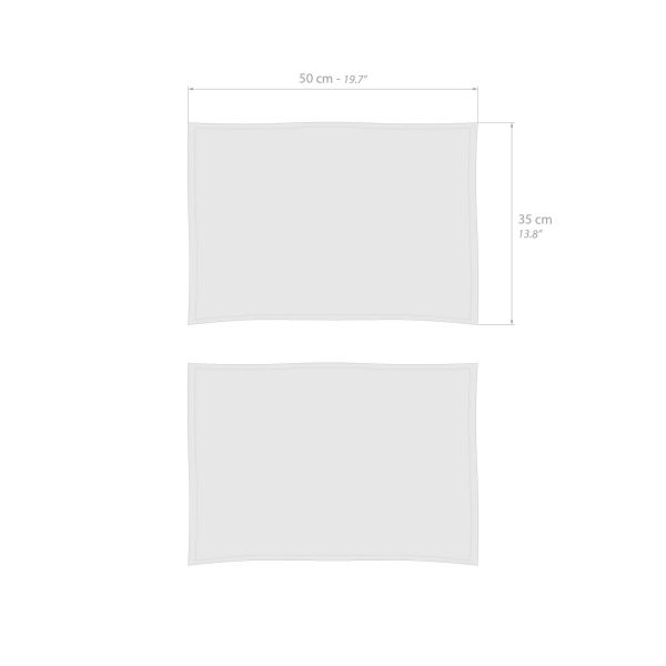 Manteles Individuales de algodón Gioele 35x50, juego de 2, negro imagen técnica 1
