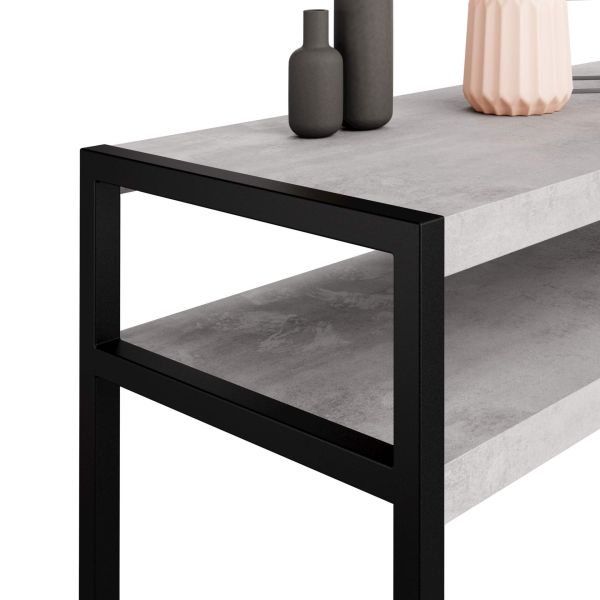 Mesa consola Luxury, color Cemento gris imagen detalles 1