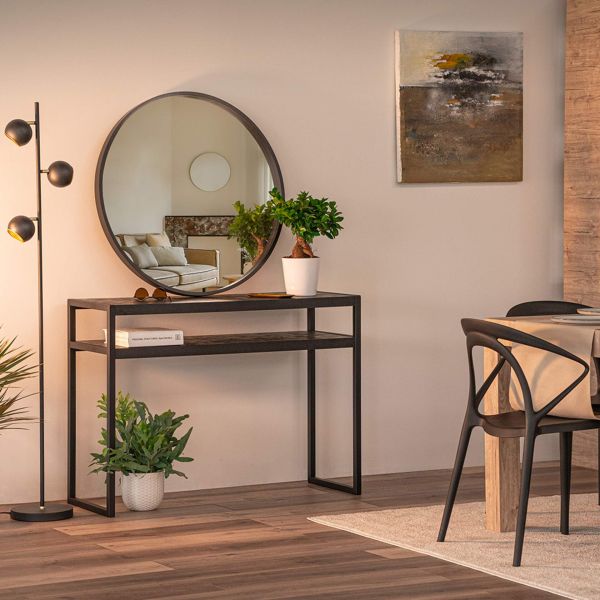 Table console, Luxury, Noir Béton image de l'ensemble 3