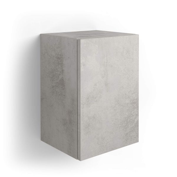 Iacopo cube wall unit with door, Concrete Effect, Grey main image