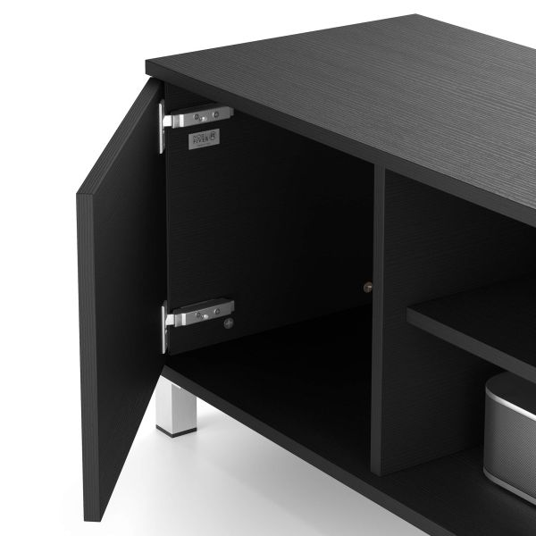 Mueble de TV Rachele, color Madera negra imagen detalles 1