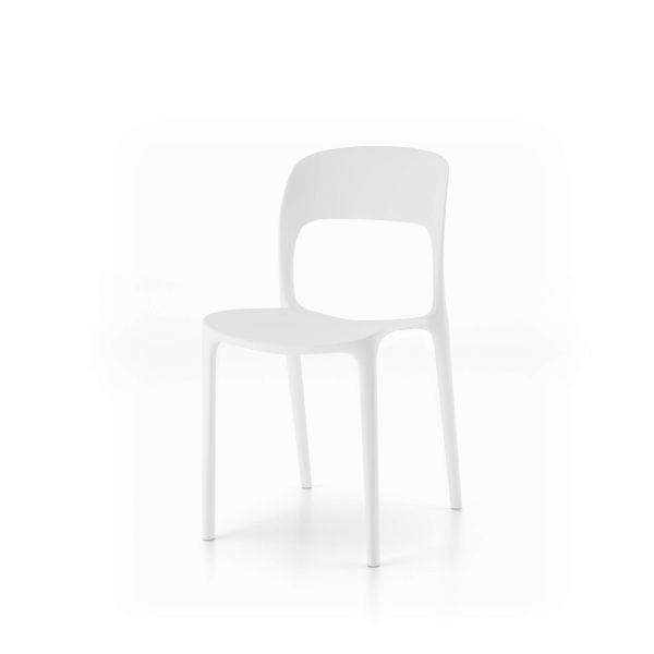 Cadeiras Amanda, Conjunto de 4, Branco imagem de pormenor 1
