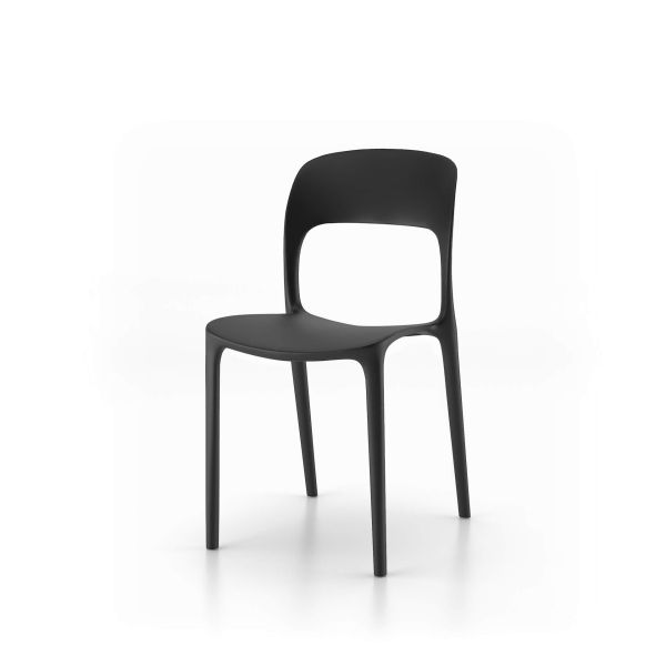 Amanda stoelen, set van 4, Zwart detailafbeelding 1