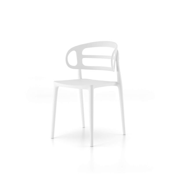 Cadeiras Carlotta, Conjunto de 4, Branco imagem de pormenor 1