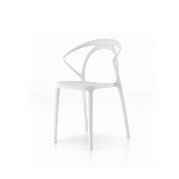 Cadeiras Olivia, Conjunto de 4, Branco imagem de pormenor 1