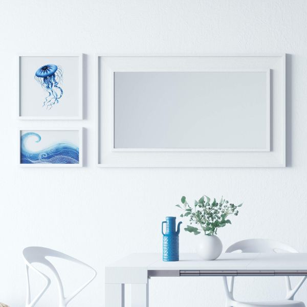 Espelho Angelica de chão e de parede, 160x67 cm, Cimento Cinza imagem do conjunto 2
