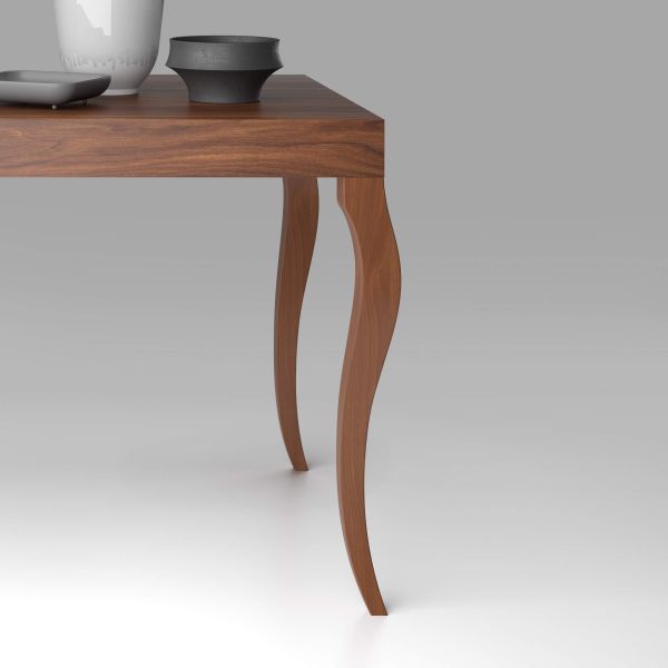 Classico, Extendable dining table, Walnut detail image 2
