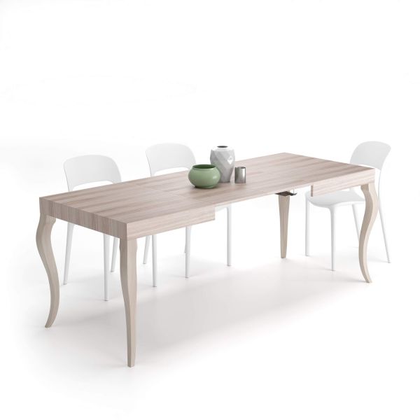 Classico, Extendable dining table, 120(200)x80 cm, Pearled Elm main image