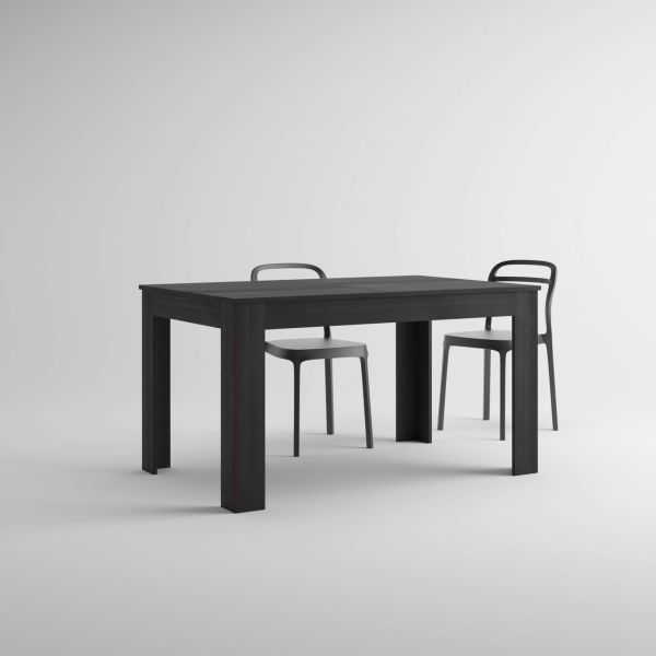 Table extensible Cuisine, Easy, 140(220)x90 cm, Frêne noir image détaillée 1