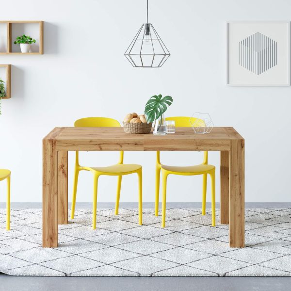 Mesa de cocina Iacopo, color Madera rústica imagen configurada 1