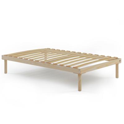 Wooden Slatted French Bed Frame Made, Height Of Bed Frames
