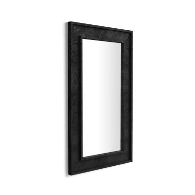 Wall-mounted mirror Angelica, 112x67 cm, Black Concrete