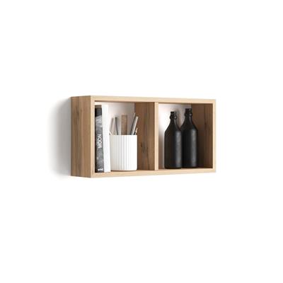 Wall-mounted Cube Shelf, First, Rustic Oak