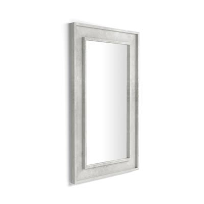 Wall-mounted mirror Angelica, 112x67 cm, Grey Concrete