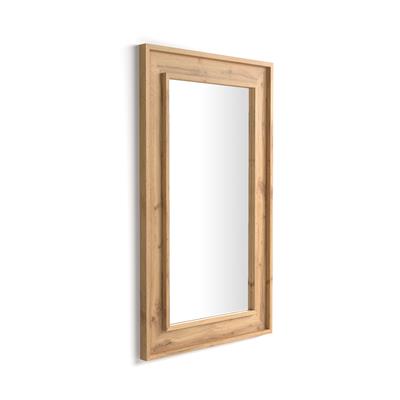 Wall-mounted mirror Angelica, 112x67 cm, Rustic Wood