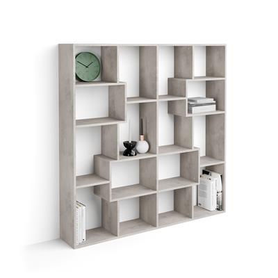 Iacopo S Bookcase (160.8 x 158.2 cm), Concrete Grey