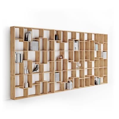 Libreria a parete XXL Iacopo (236,4 x 482,4 cm), Rovere Rustico