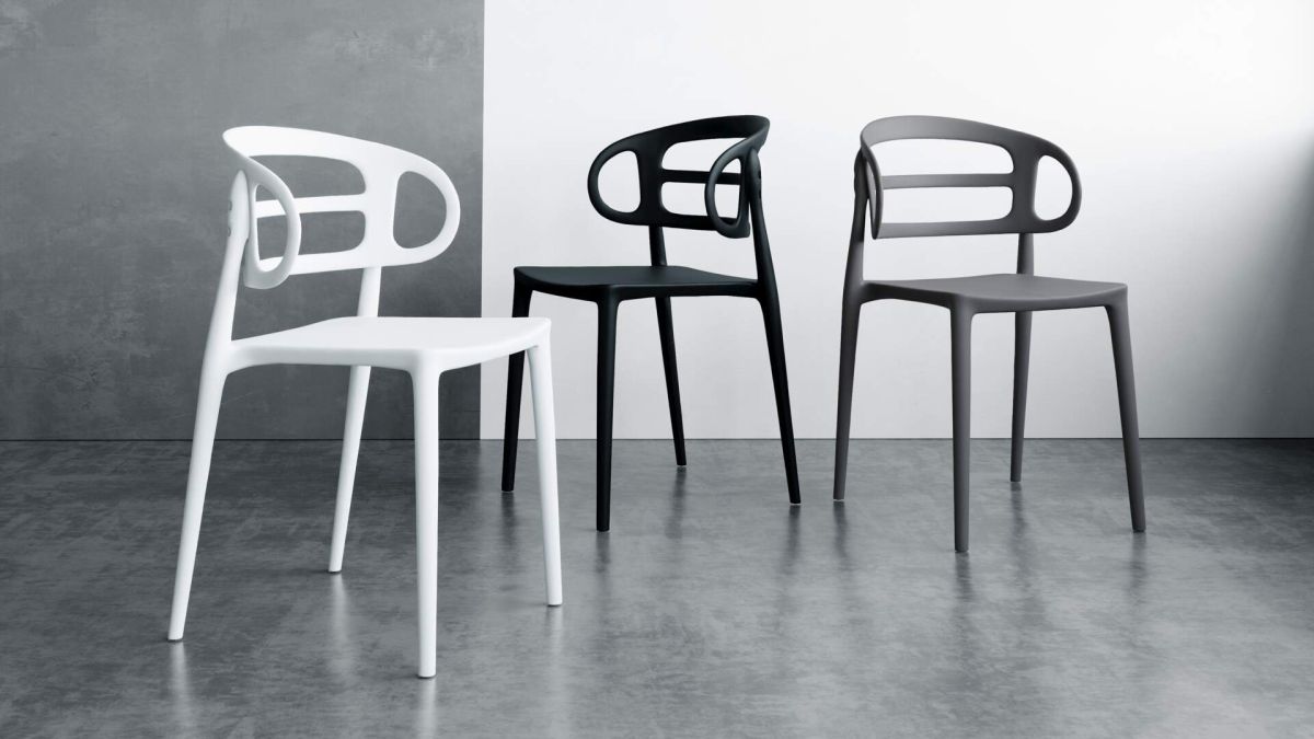 Carlotta chairs, set of 4, Grey set image 1
