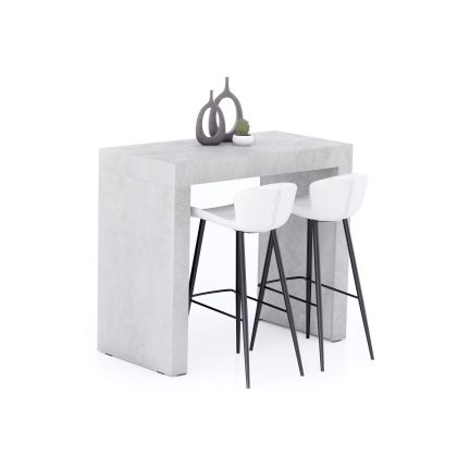 Evolution High Table 47,2 x 23.6 in, Concrete Effect, Grey