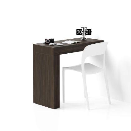 Evolution Desk 35.4 x 15.7 in, Dark Walnut with One Leg main image