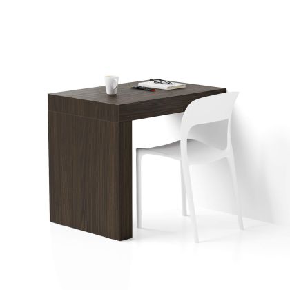 Evolution Desk 35.4 x 23.6 in, Dark Walnut with One Leg main image