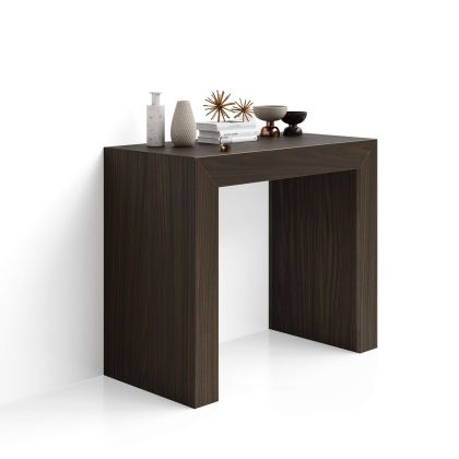Angelica Extendable Console Table, Dark Walnut