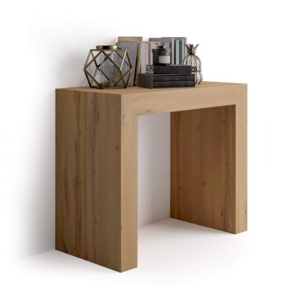Angelica Extendable Console Table, Rustic Oak main image
