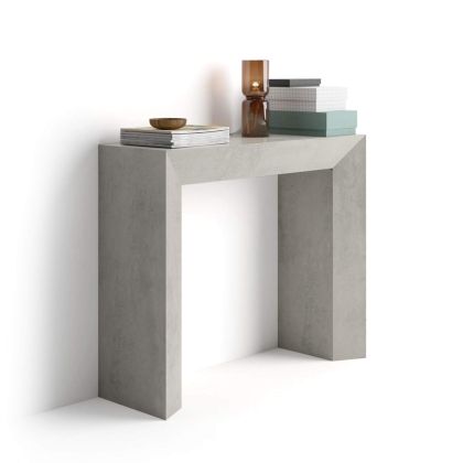 Giuditta Console Table, Concrete Effect, Grey main image
