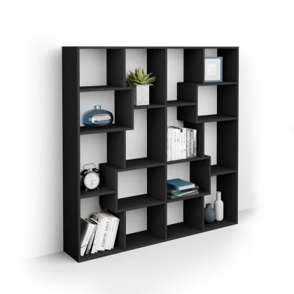Iacopo S Bookcase (63.31 x 62.3 in), Ashwood Black