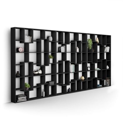Iacopo XXL Bookcase (189.92 x 93.07 in), Ashwood Black