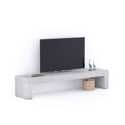 Evolution TV Stand 70.8x15.7 in, Concrete Effect, Grey main image