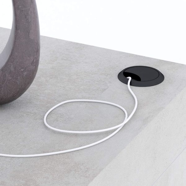 Evolution Peninsula with Wireless Charger 70.9 x 15.7 in, Concrete Effect, Grey detail image 3