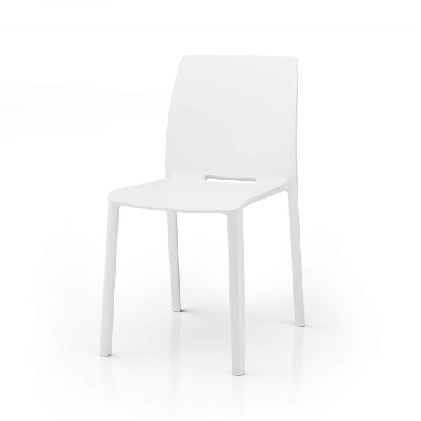 Emma Chairs, Set of 4, White detail image 1