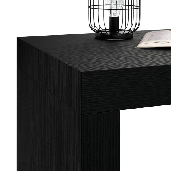 Evolution Desk 70,9 x 23,6 in, Ashwood Black with Two Legs detail image 1