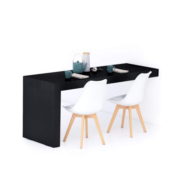 Evolution Fixed table 70.9 x 23.6 in, Ashwood Black with One Leg main image