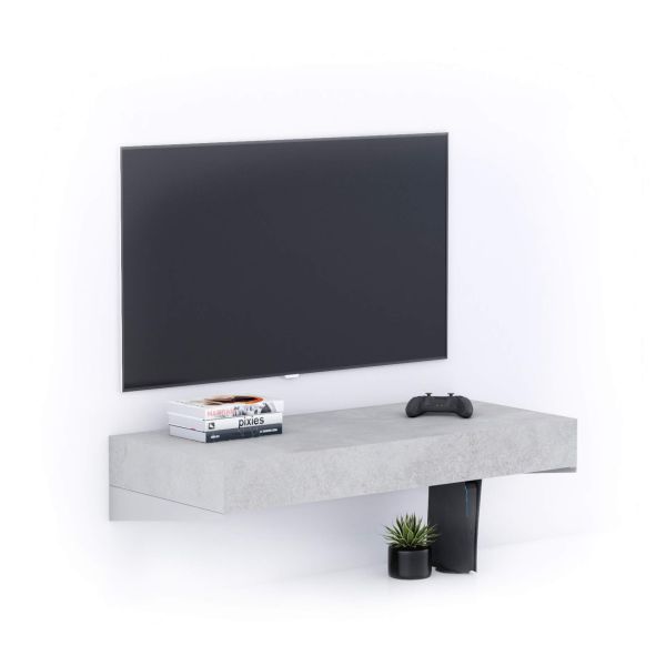 Floating tv stand Evolution 35.4 x 15.7 in, Concrete Grey main image