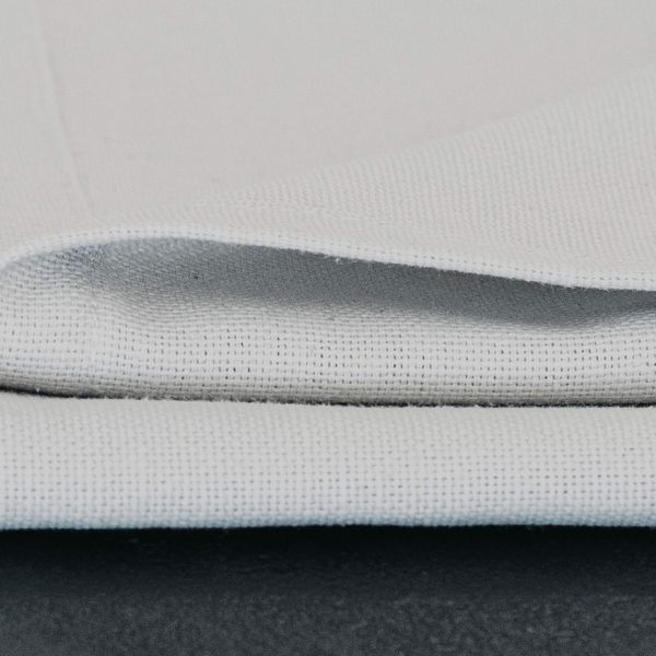 Gioele Cotton table runner 17.71 x 70.86 in, Light Grey detail image 6
