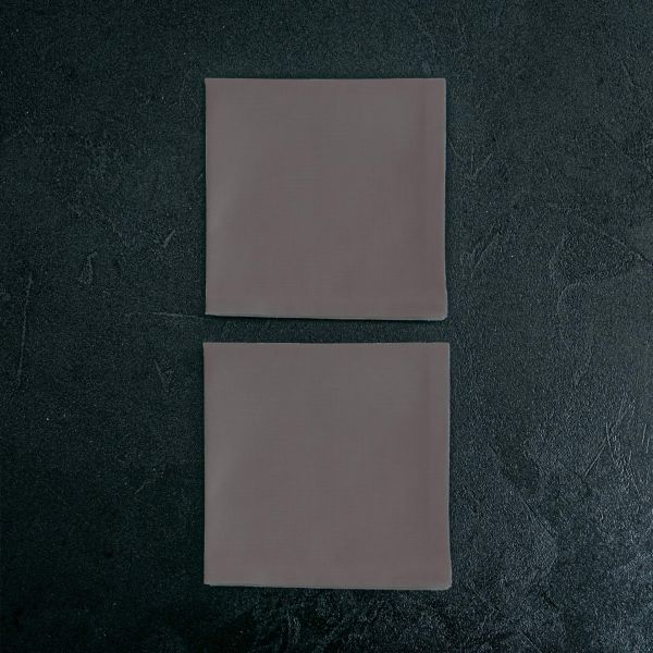 Gioele Cotton napkins 13.77 x 13.77 in, Pack of 2, Dark grey detail image 2