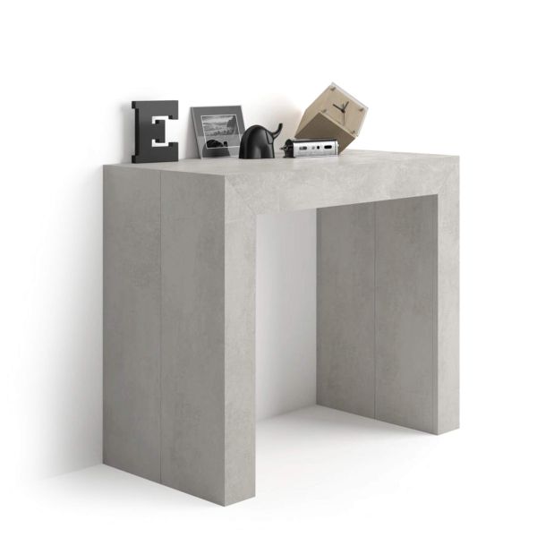 Angelica Extendable Console Table, 17,7(120,1)x35,4 in, Concrete Effect, Grey main image