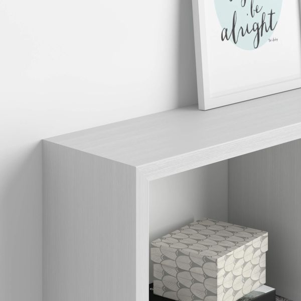 Wall-mounted Cube Shelf, First, Ashwood White detail image 1