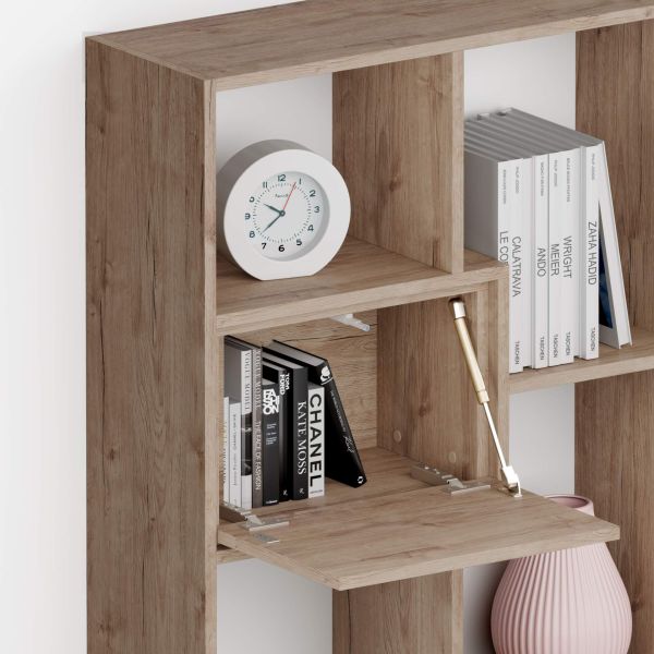Iacopo S Bookcase with panel doors (63.3 x 62.3 in), Oak detail image 3