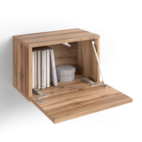Iacopo cube wall unit with door, Rustic Oak detail image 3